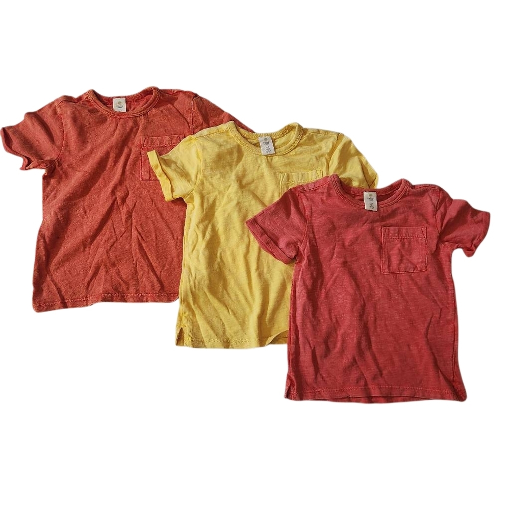 Tucker & Tate Kids' T-Shirt Trio - Red, Yellow, and Orange Size 24 Months